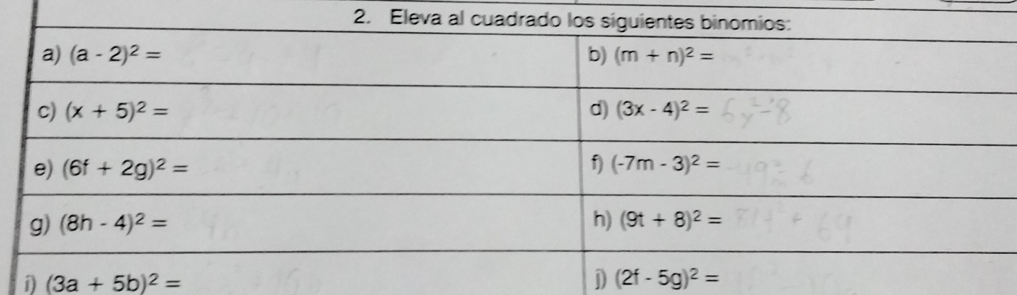 1 (3a+5b)^2=