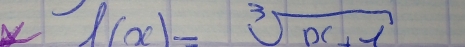 l(x)=sqrt[3](px+1)