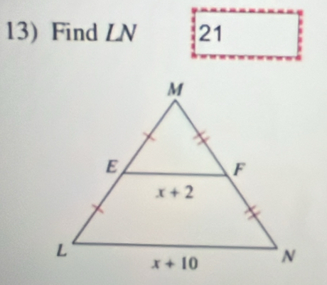 Find LN 21