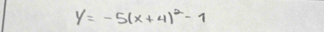 y=-5(x+4)^2-1