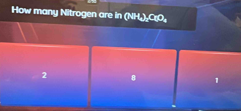 How many Nitrogen are in (NH₄) ₂CO
2

1