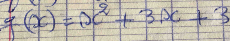 g(x)=x^2+3x+3