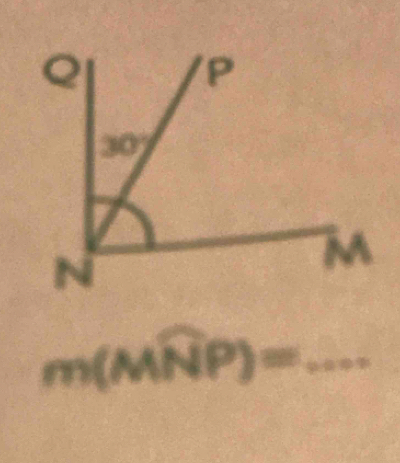 m(widehat MNP)= _