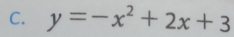 y=-x^2+2x+3