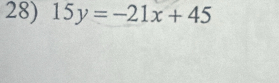 15y=-21x+45