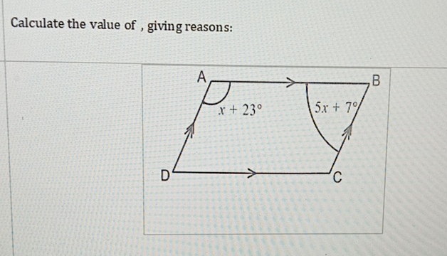 Calculate the value of , giving reasons: