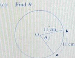 Find θ
1 1 cm