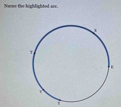 Name the highlighted arc.
Y