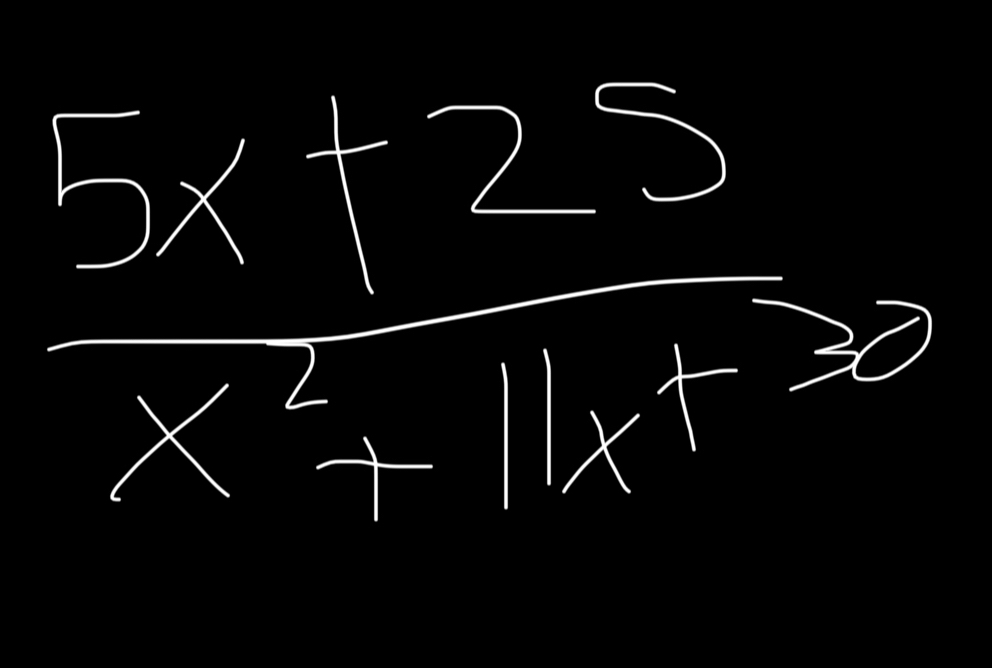  (3x+25)/x^2+1x+32 