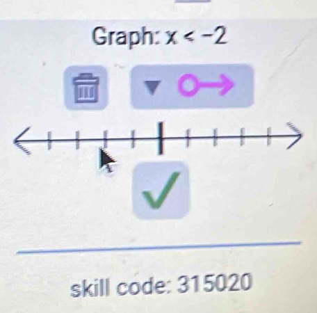 Graph: x
I 
_ 
skill code: 315020