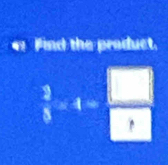 Find the product.
 3/8 * 4= □ /□  