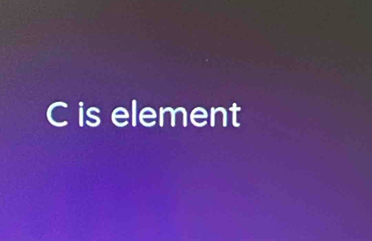 C is element