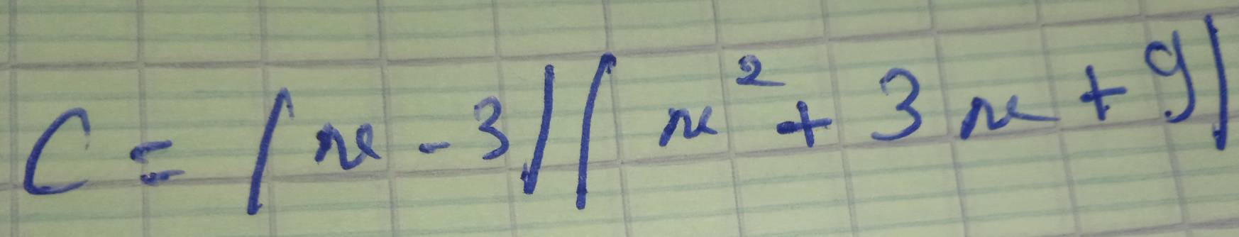 C=|x-3||x^2+3x+9|