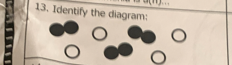 Solved: u(n)_11 13. Identify the diagram: [Others]