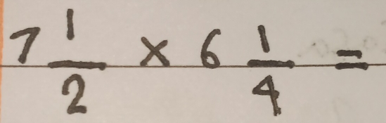 7 1/2 * 6 1/4 =