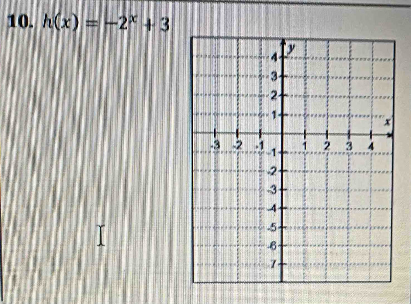 h(x)=-2^x+3