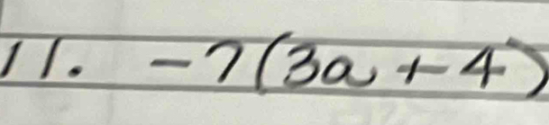  1/5 f(x -7(3a+4)