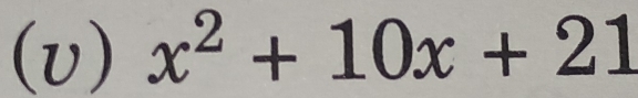 x^2+10x+21