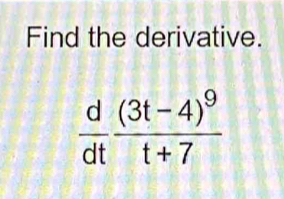 Find the derivative.