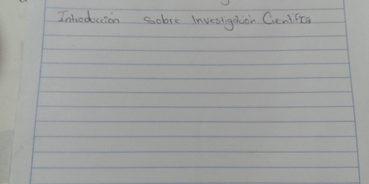 Intodoccion sobre Investigaon Cenifice