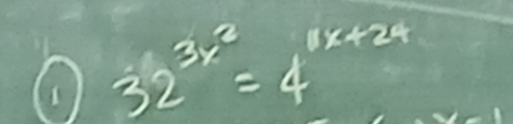 32^(3x^2)=4^(1x+24)