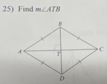 Find m∠ ATB