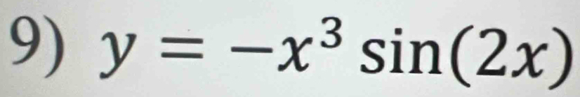 y=-x^3sin (2x)