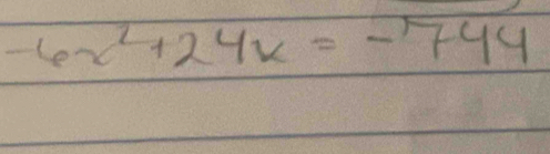 -6x^2+24x=-744