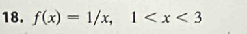 f(x)=1/x, 1