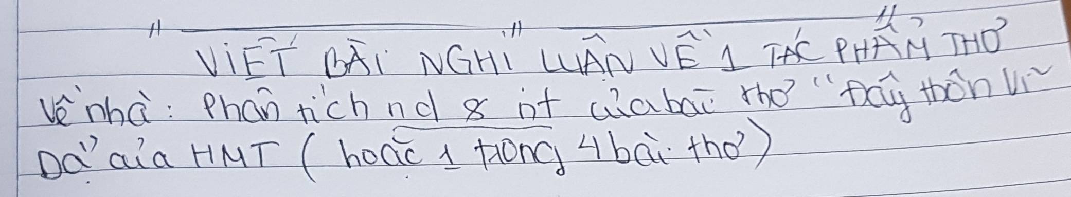 ViEI ÄHI NGH" UAN VE I THE PHKA TO 
venhà: Phan tichnd s it uiabai rhó "póy thàn V 
Dàaia HMī (hoác 1 fióng 4bāi the)