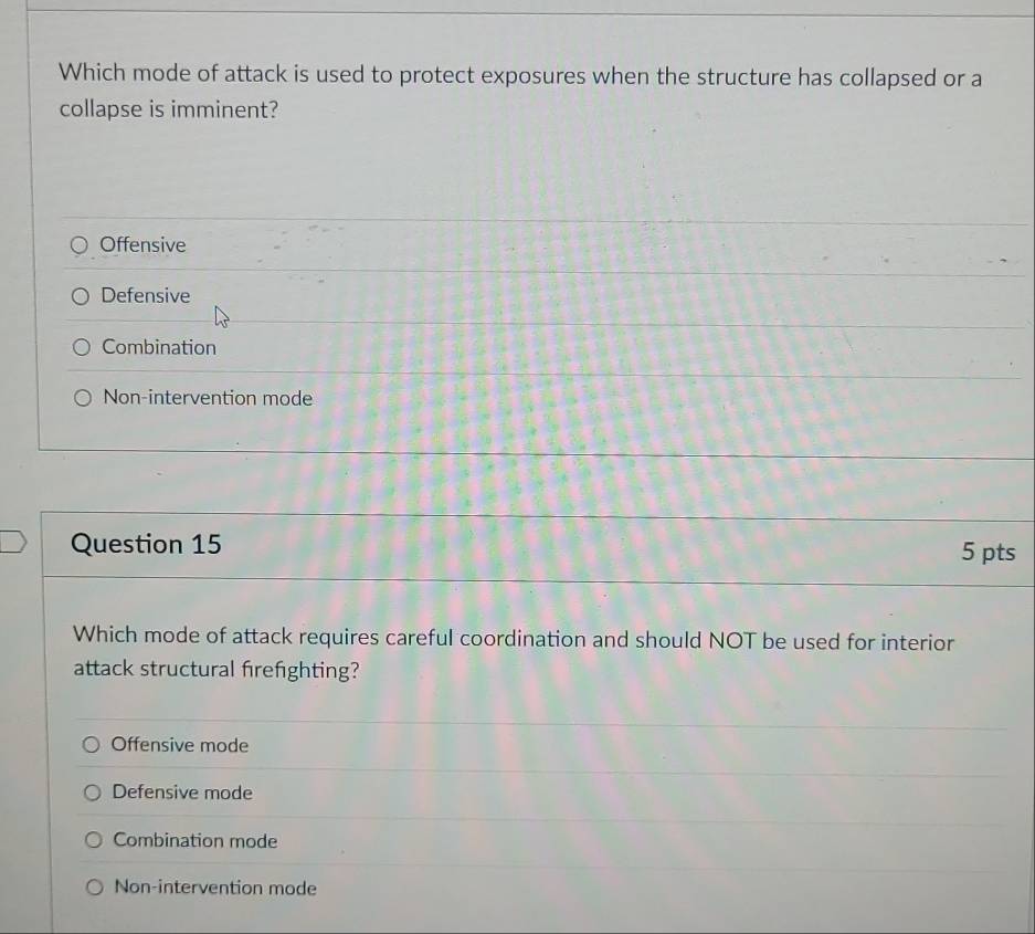 Solved: Which mode of attack is used to protect exposures when the ...