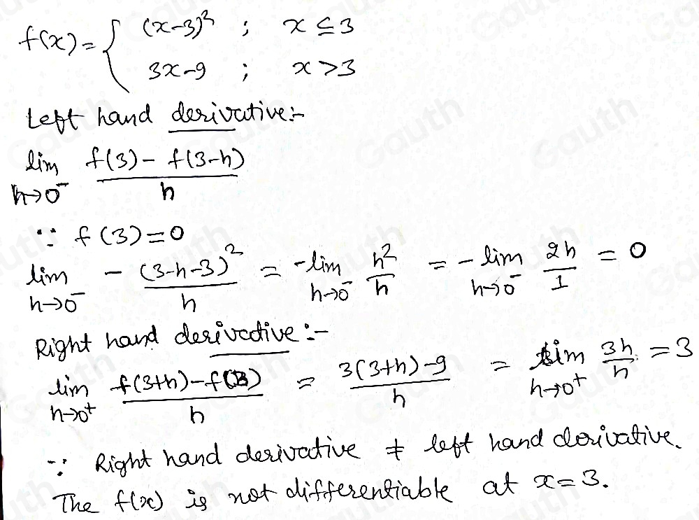Solved: Compute the right-hand and left-hand derivatives as limits What ...