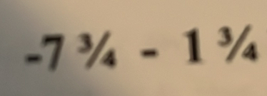 -7^3/_4-1^3/_4