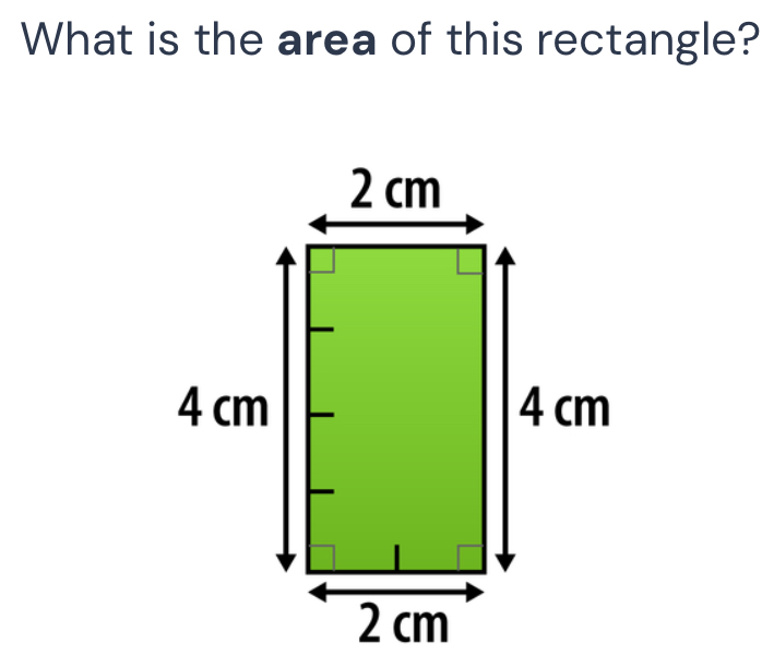 What is the area of this rectangle?