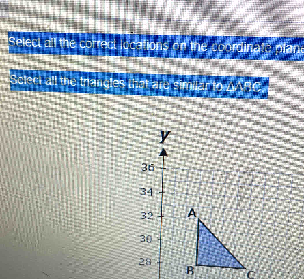 Solved: Select all the correct locations on the coordinate plane Select ...