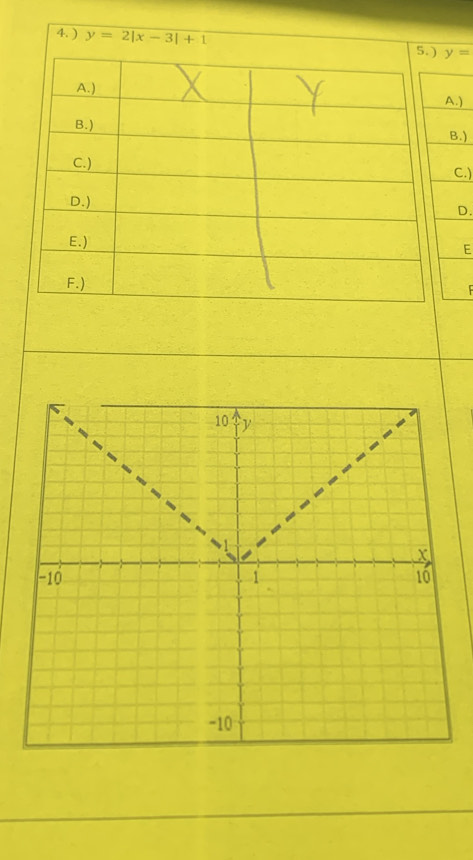 y=
A.)
B.)
C.)
D.
E