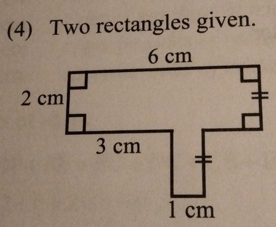 (4) Two rectangles given.