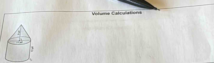 Volume Calculations