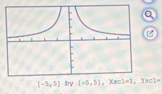 [-5,5] by [-5,5] ，Xsc ， Ys c1=