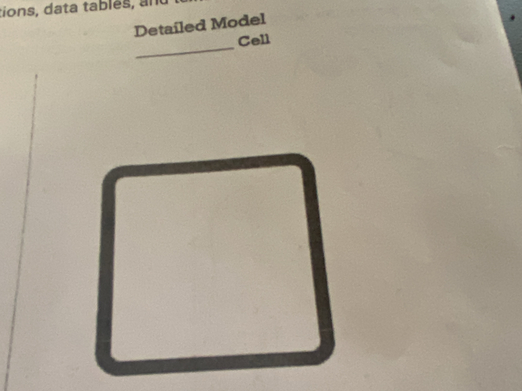 tions, data tablés, and 
Detailed Model 
_ 
Cell