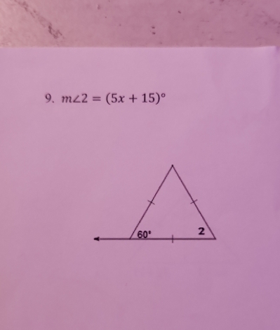 m∠ 2=(5x+15)^circ 