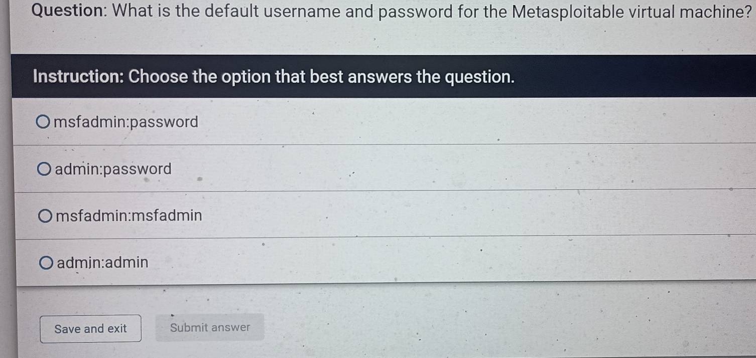 Solved: What is the default username and password for the ...