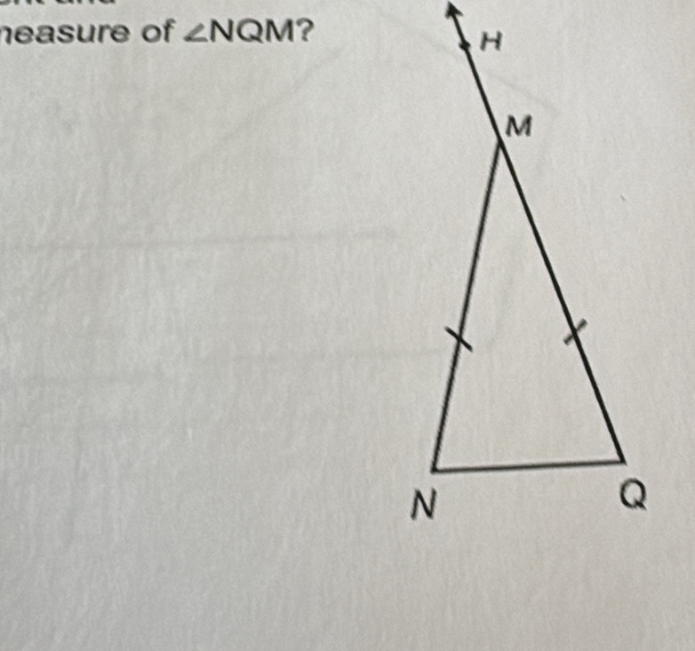 neasure of ∠ NQM ?