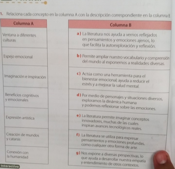 Rn la col B. 
Ven 
cul 
Es ón 
I 
B
y

y
l patía
y entendimiento de otros contextos. 
Interactivo