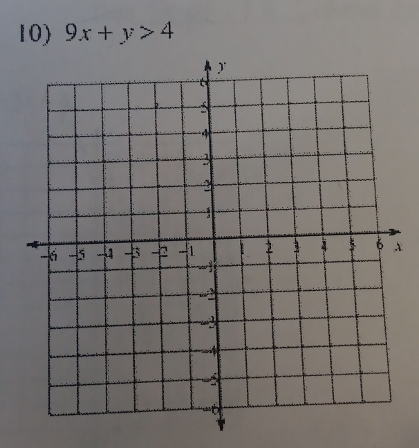 9x+y>4
A