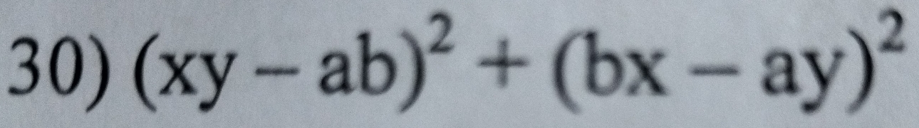 (xy-ab)^2+(bx-ay)^2