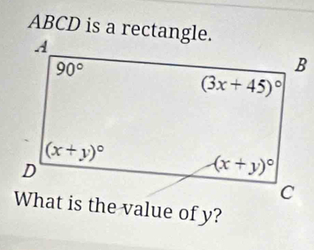 ABCD is a rectangle.