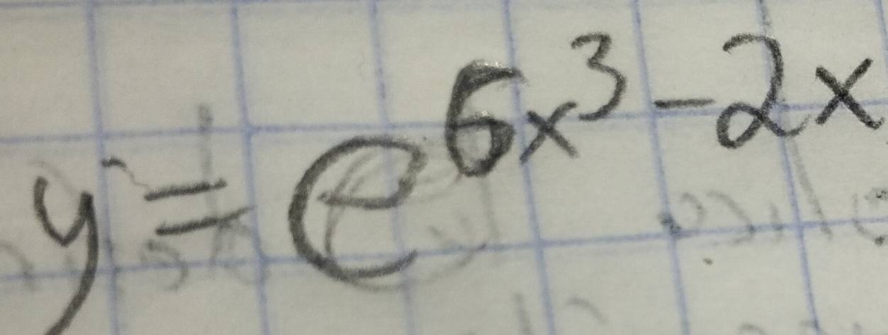 y=e^(6x^3)-2x