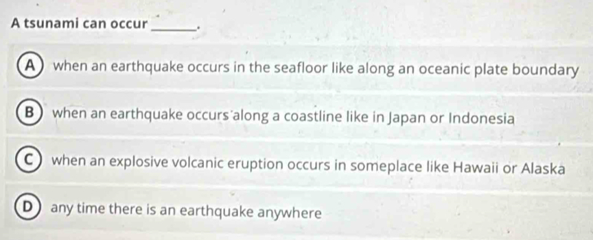 When will the tsunami happen in japan