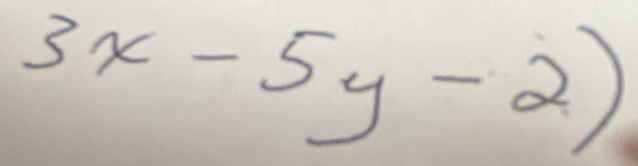 3x-5y-2)